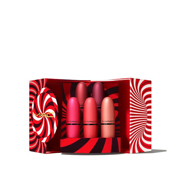 Mistletoe Matte Powder Kiss Lipstick Set (5x Rossetto) (Edizione limitata)