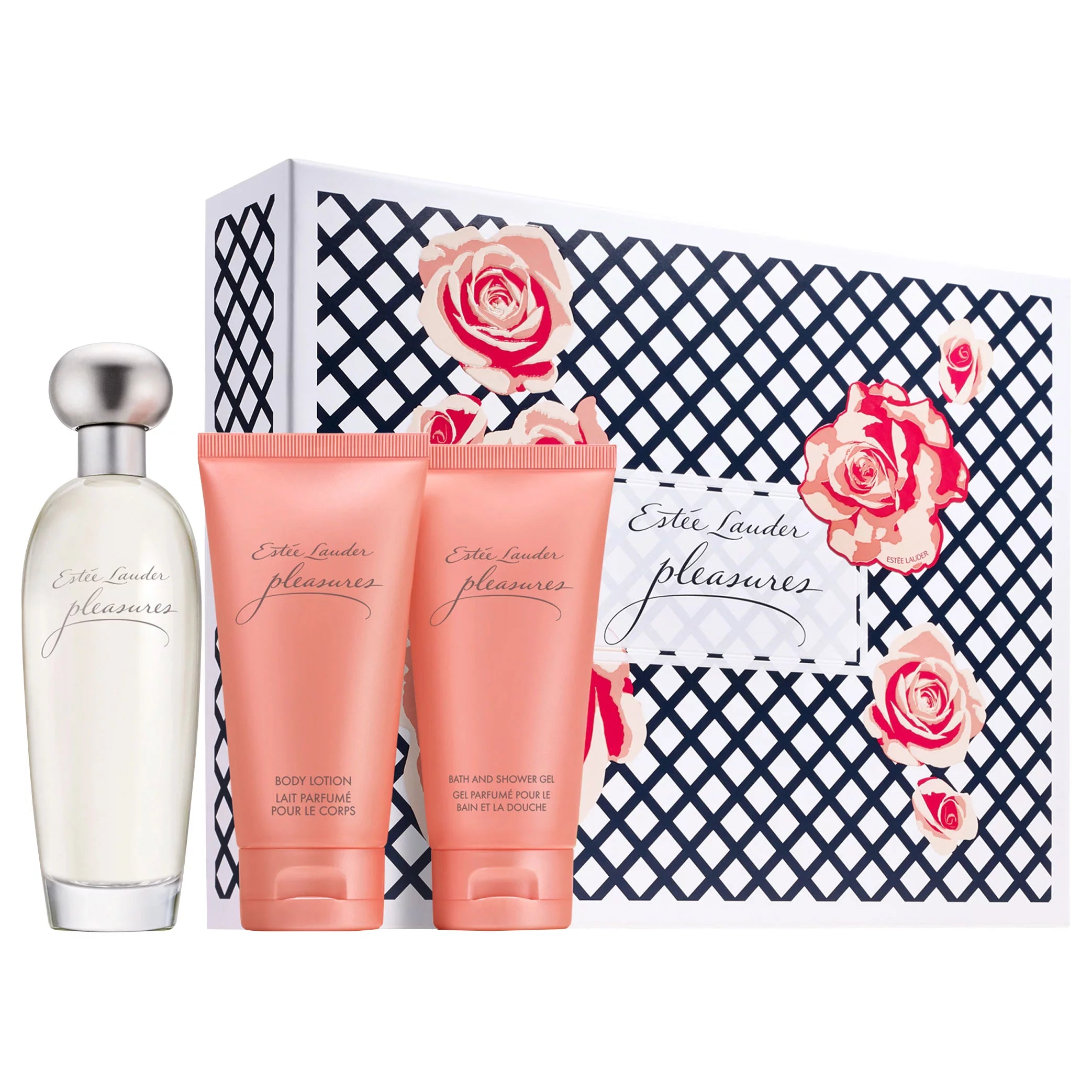 Pleasures Ultimate Collection Edp 100 ml + crema corpo 75 ml + bagno 8 bagnoschiuma 75 ml