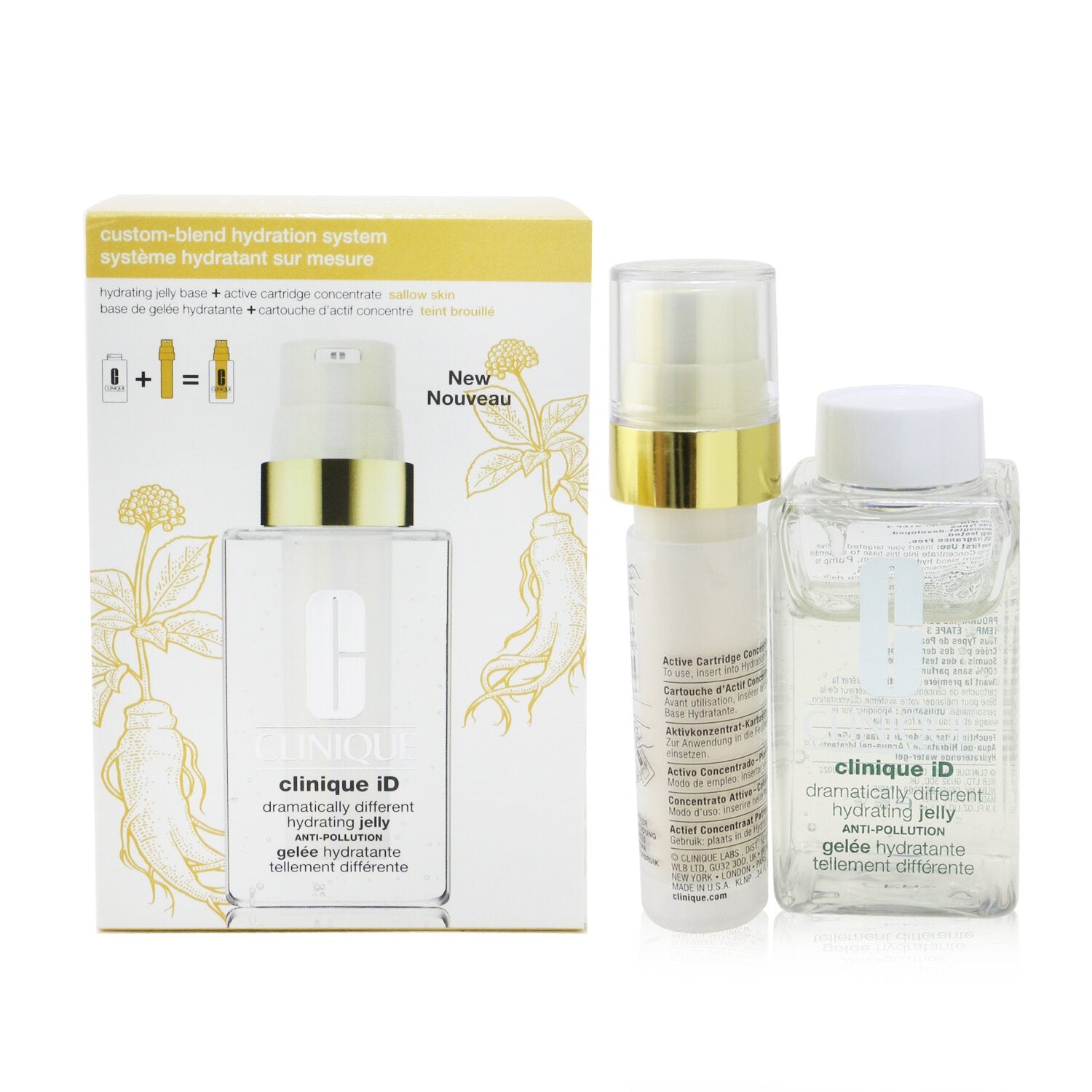 Id Dramaal Different Hydrating Jelly 115 ml & Acvtive Cartridge Concentrate Sallow Skin 10 ml