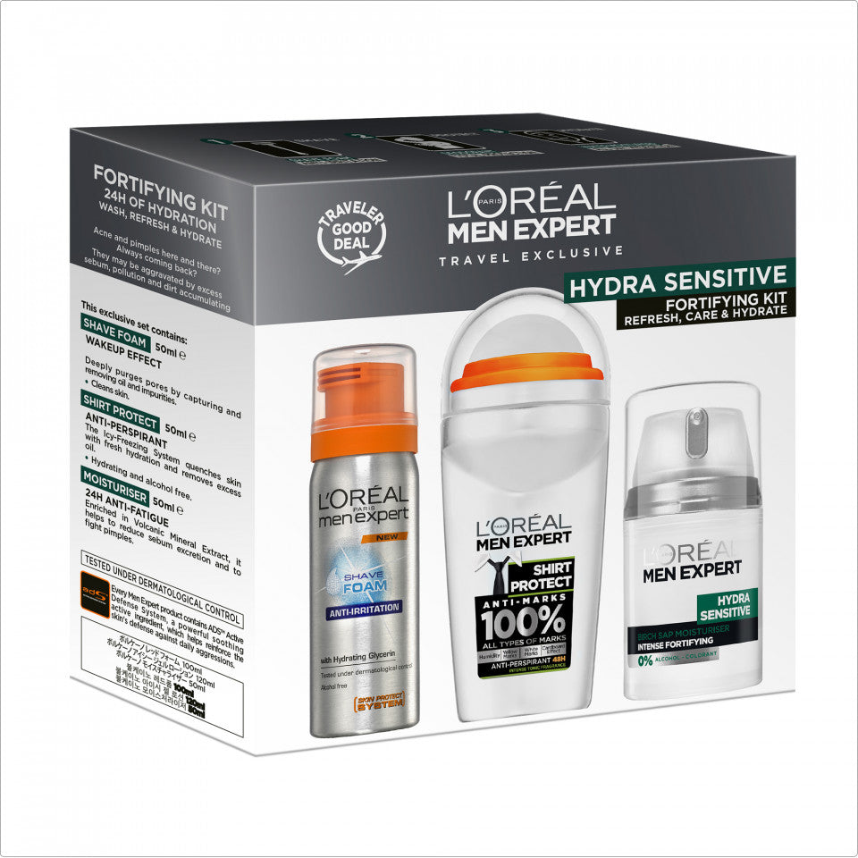 Trattamento Trio Loreal Men Hydra Sens.Moist Shave