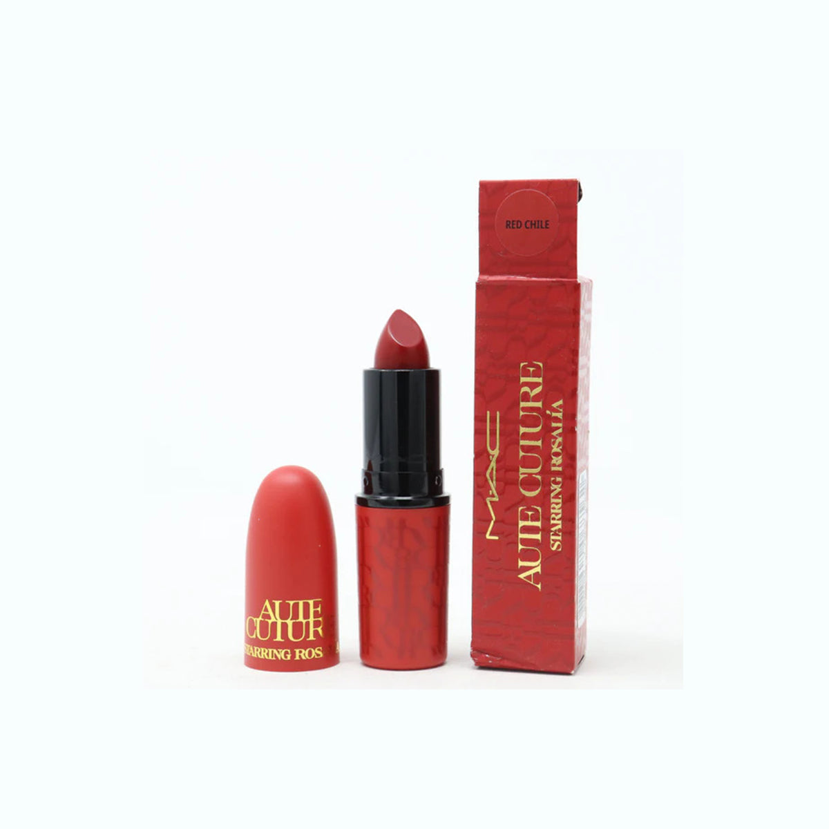 Haute Couture Starring Rosalia Matte Lipstick 0.10oz Red Chile Nuovo con scatola